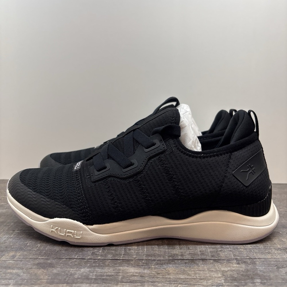 KURU Stride Move Women's 8 Sneaker Shoe Jet Black-Light Lilac $149 NEW